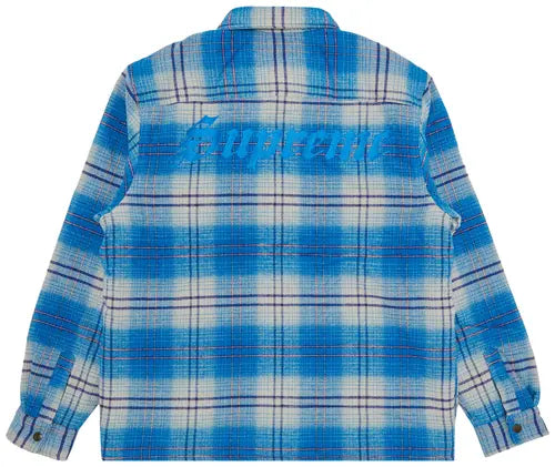 Supreme Lined Flannel Snap Shirt Size Large