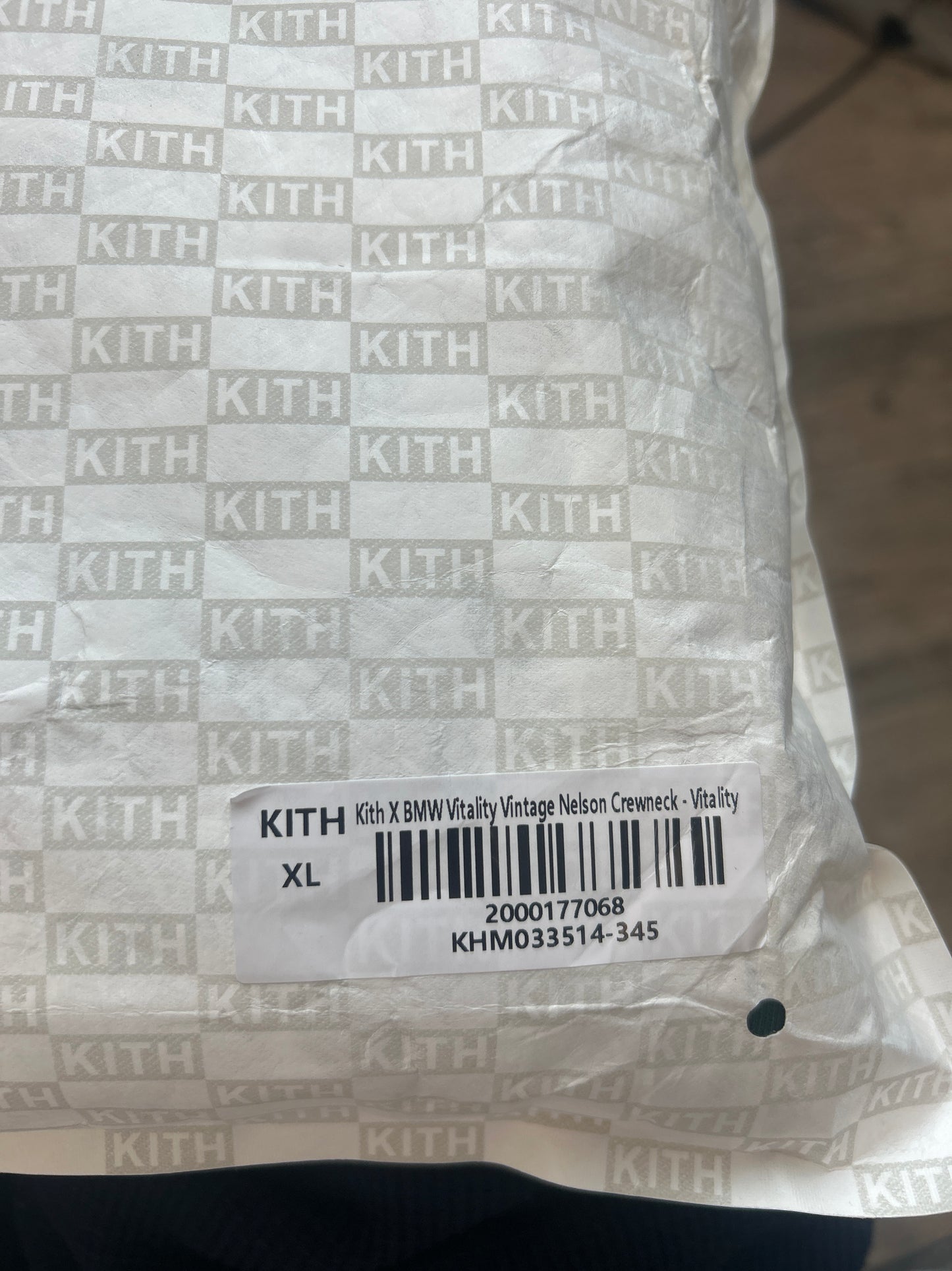 Kith X BMW Vitality Vintage Nelson Hoodie SIZE XL