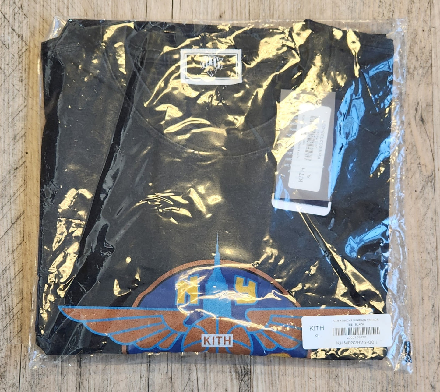 Kith X Knicks Wingman Vintage Tee - Black