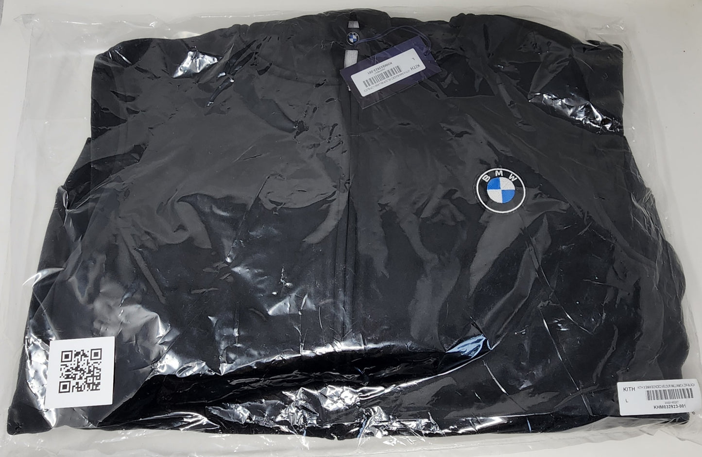 Kith X BMW Bonded Velour Williams V Zip-Black Size L