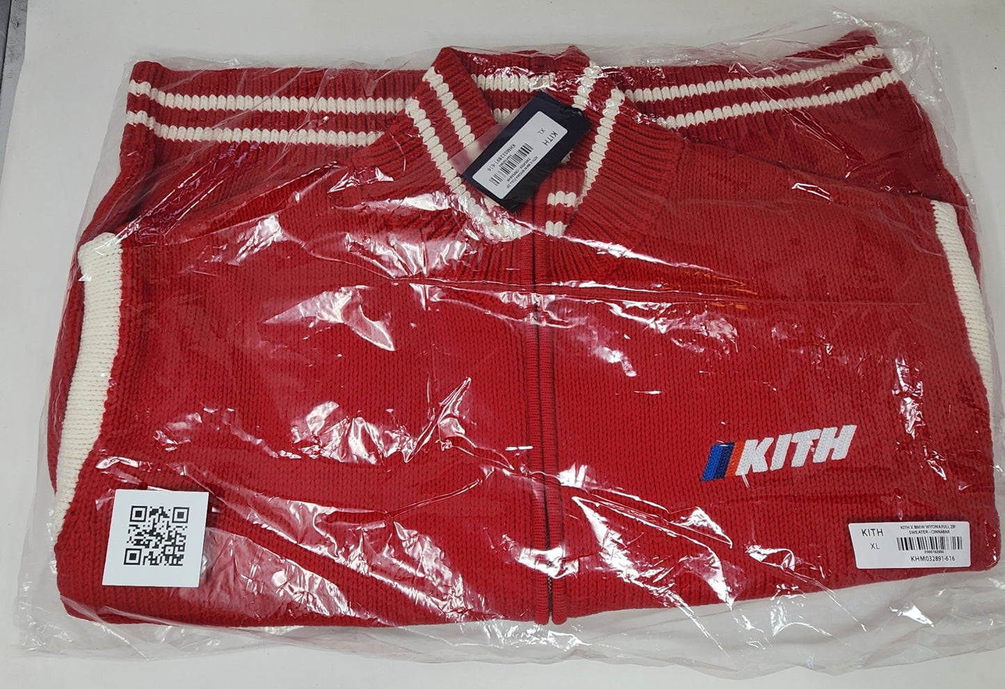 Kith X BMW Wyona Full Zip Sweater - Cinnabar Size XL