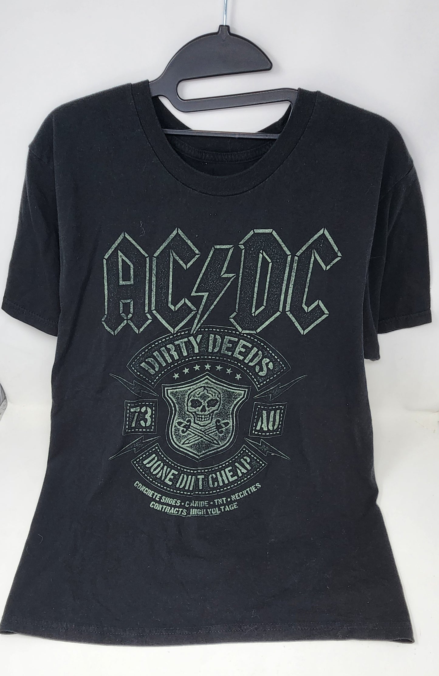 AC/DC Dirty Deeds Done Dirt Cheap Shirt Size Large