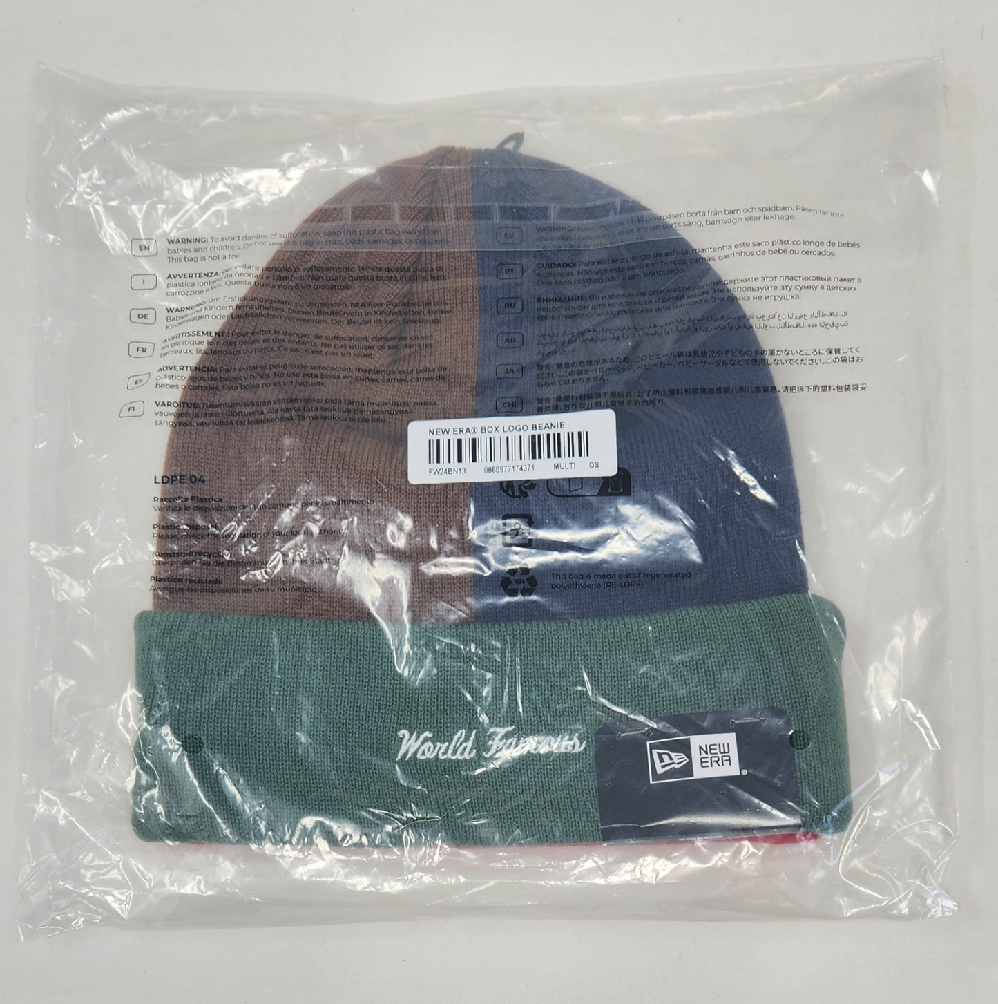 Supreme X New Era Box Logo Beanie Multicolor