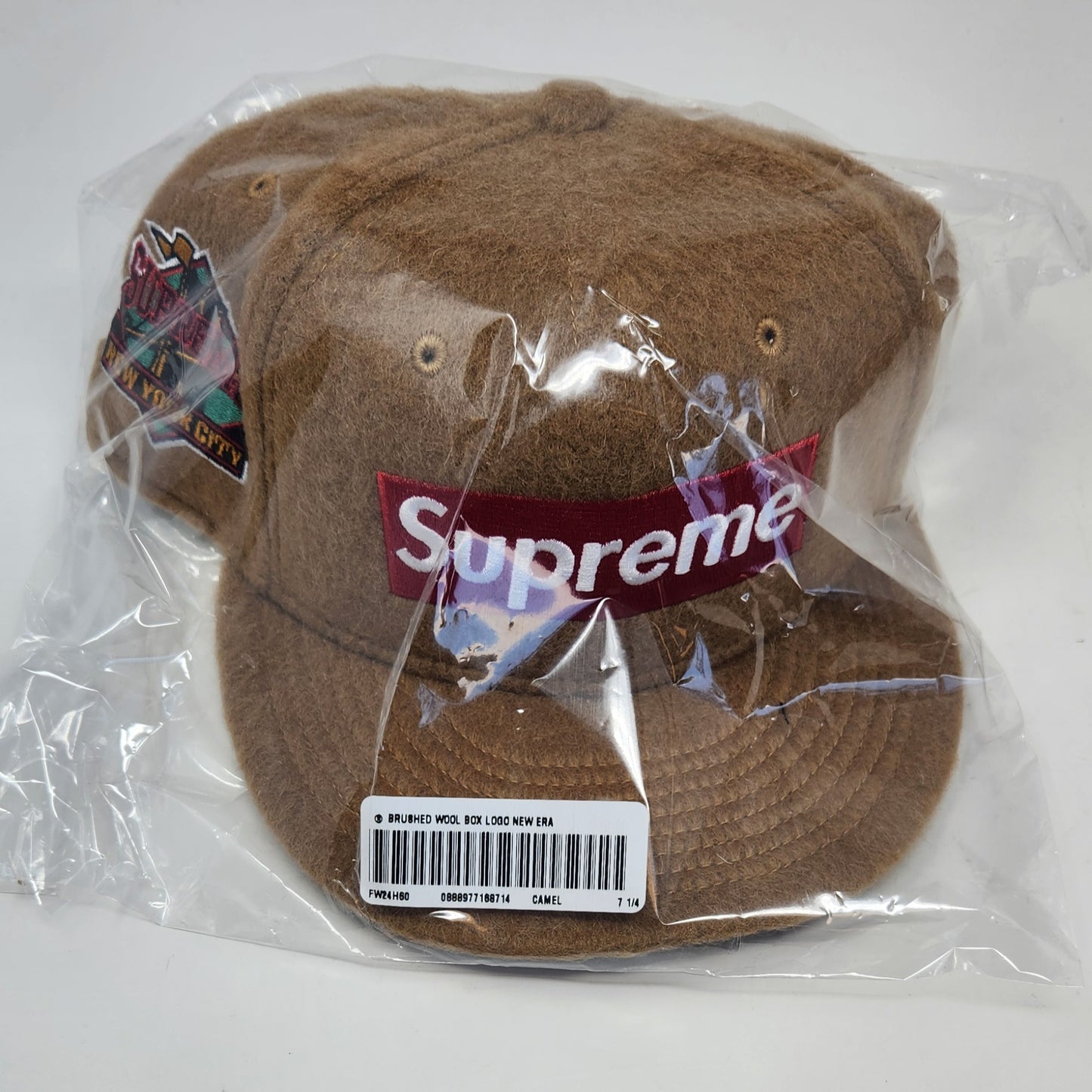 Supreme Brushed Wool Box Logo New Era Size 7 1/4
