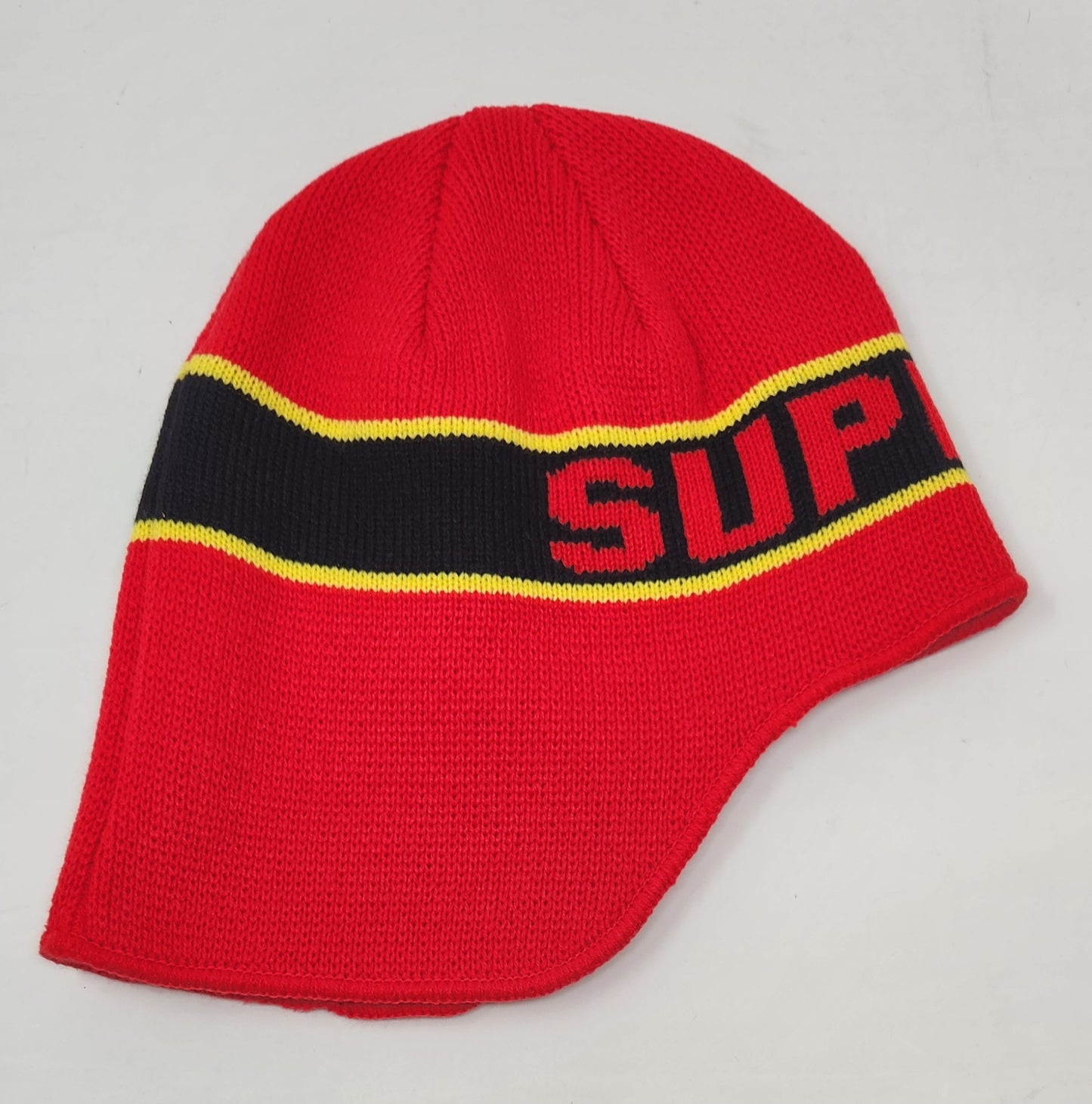 Supreme Ear Flap Beanie Red
