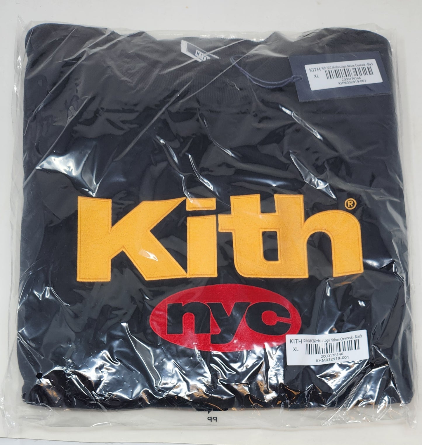 Kith NYC Nimbus Logo Nelson Crewneck - Light Heather Black XL