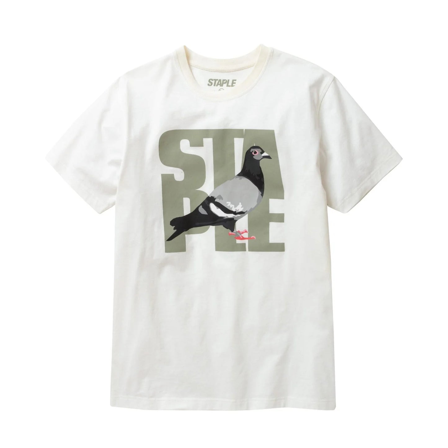 Staple Shoelace Pigeon White Tee