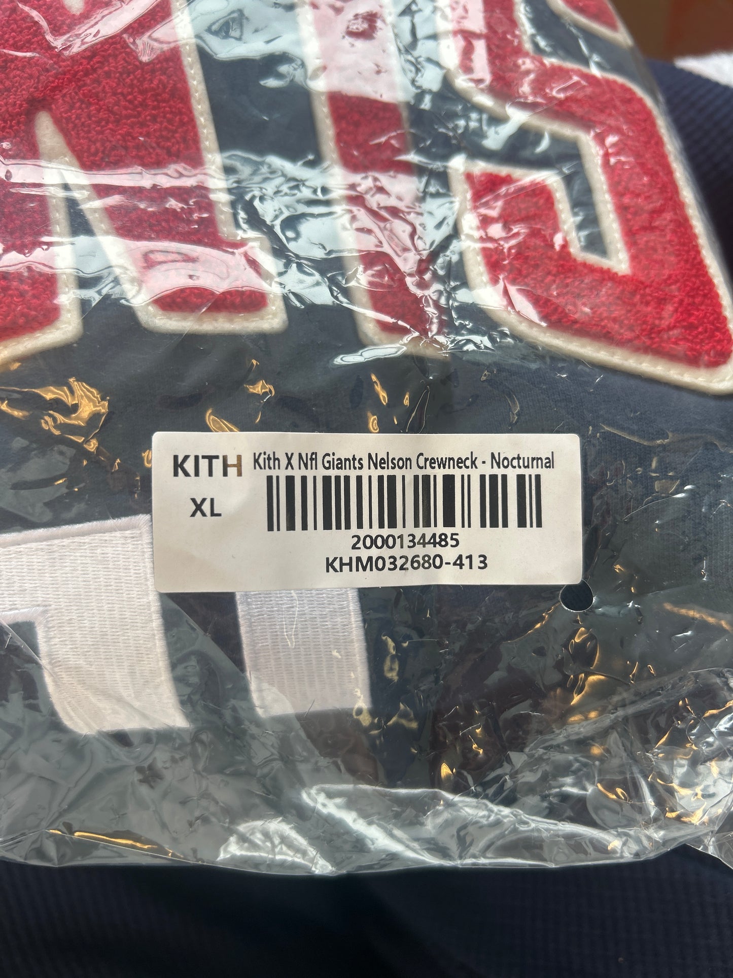 Kith X NFL Giants Nelson Crewneck