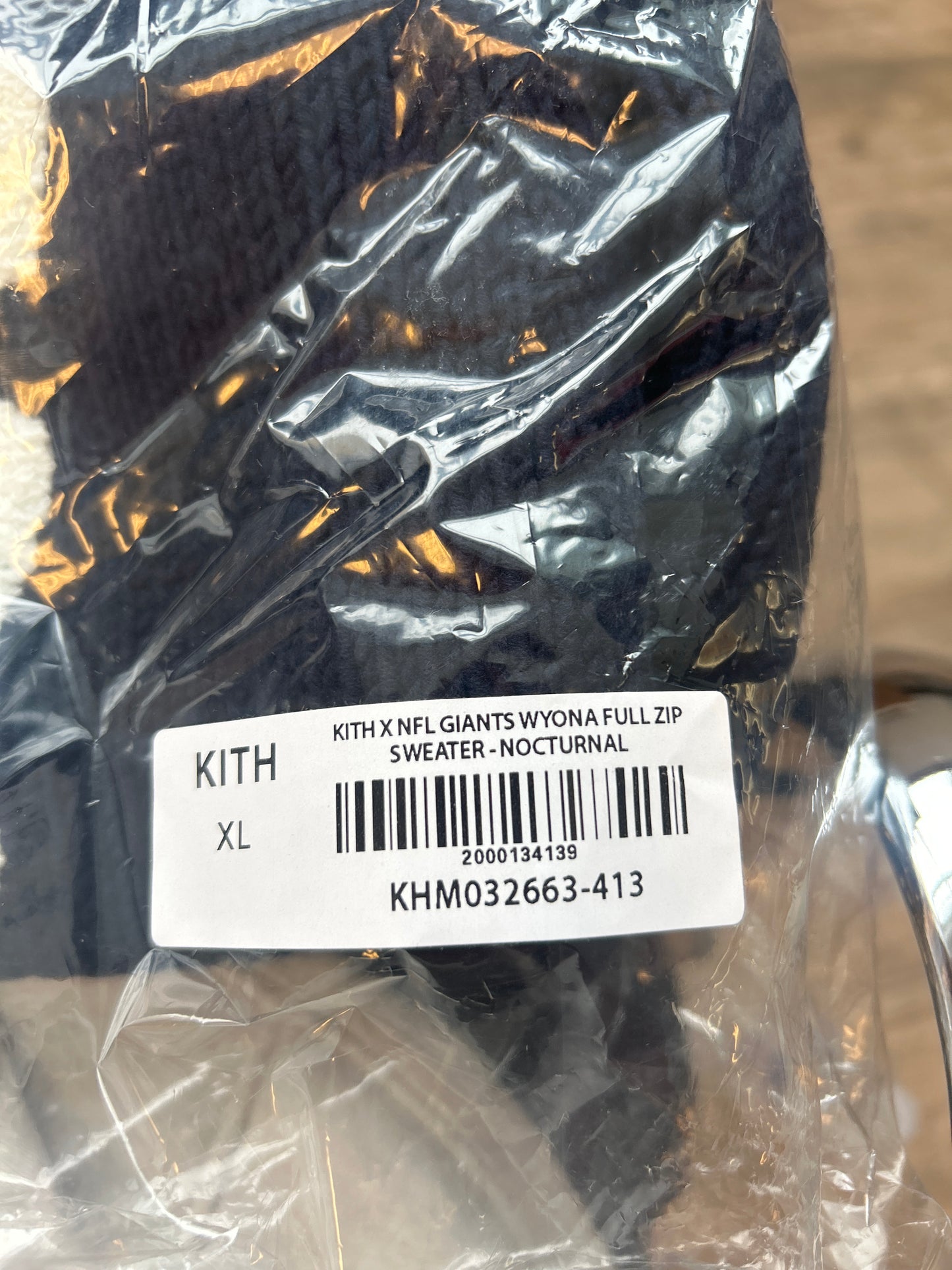 Kith X NFL Giants Wyona Full Zip SIZE XL