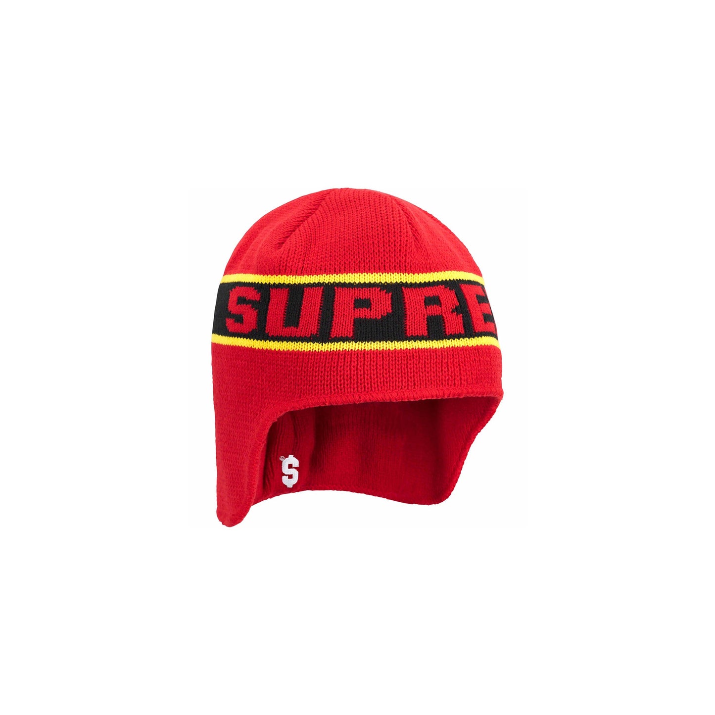 Supreme Ear Flap Beanie Red