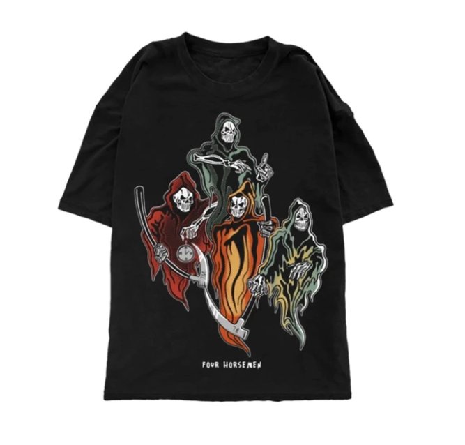 Warren lotas Four Horsemen Skulls - Black