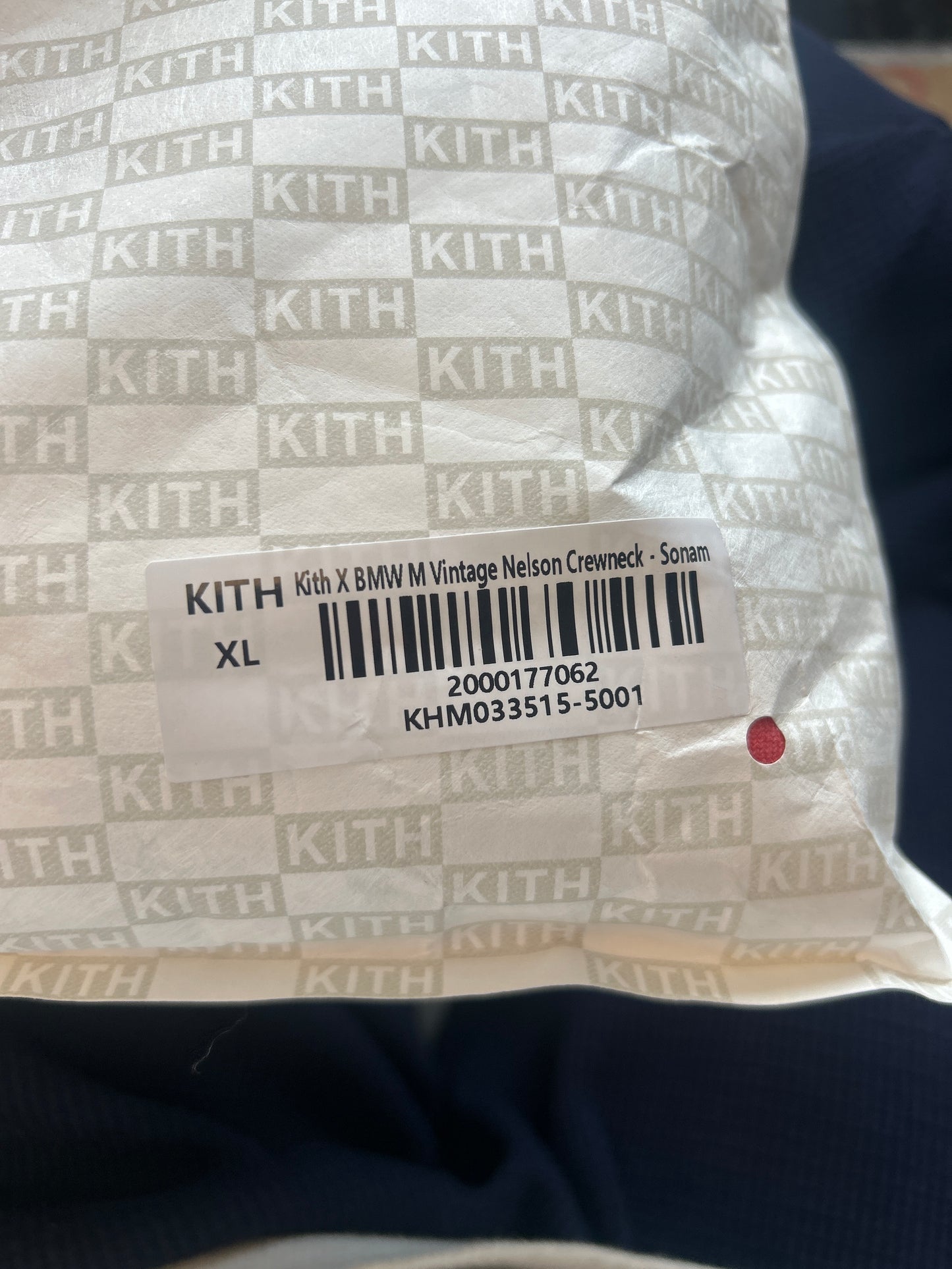 Kith X BMW Vintage Nelson Crewneck Sonam SIZE XL