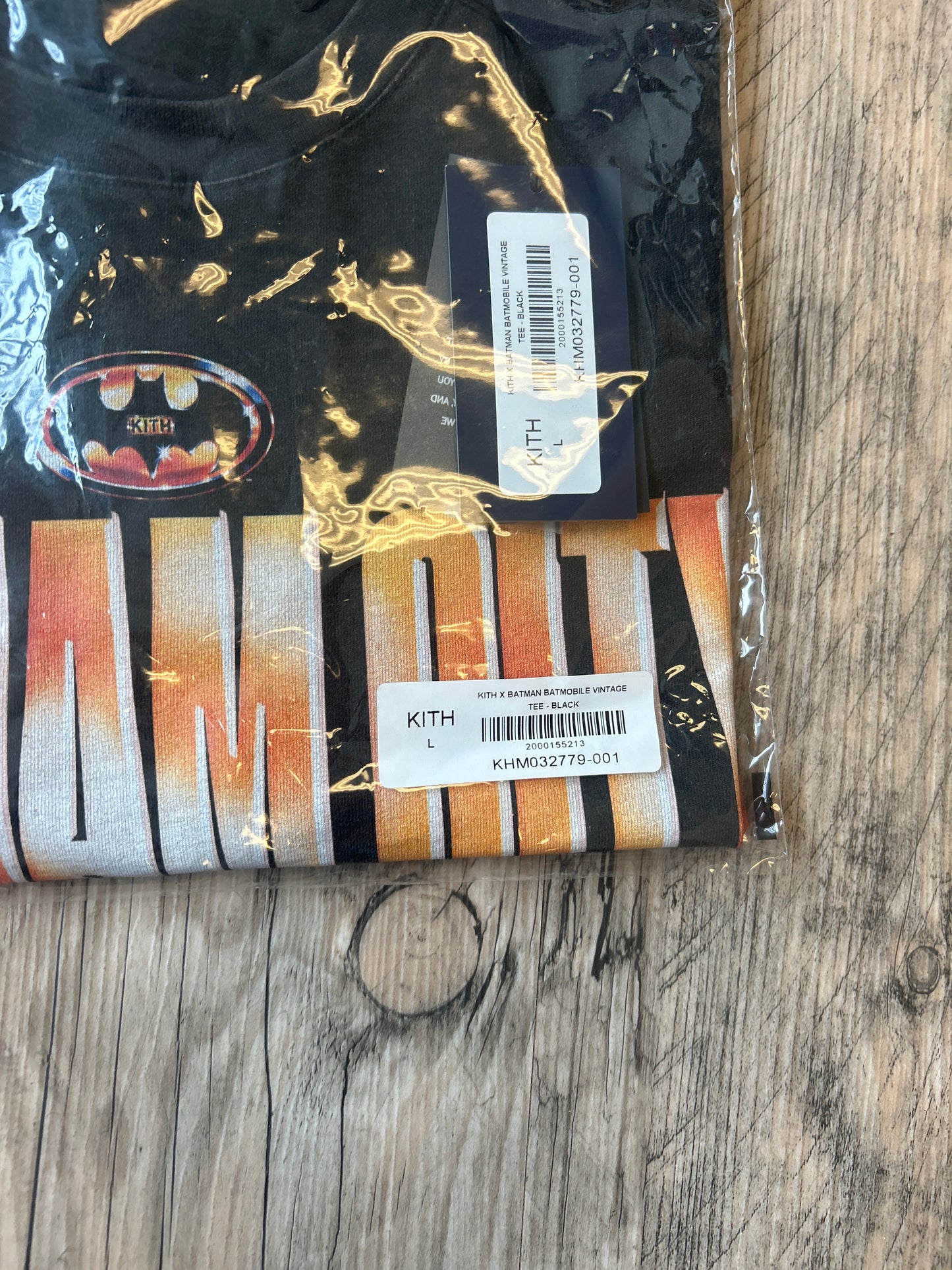 Kith x Batman Batmobile Vintage Tee Size L