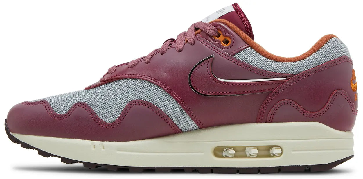 Nike Air Max 1 Patta Waves Rush Maroon (with Bracelet)