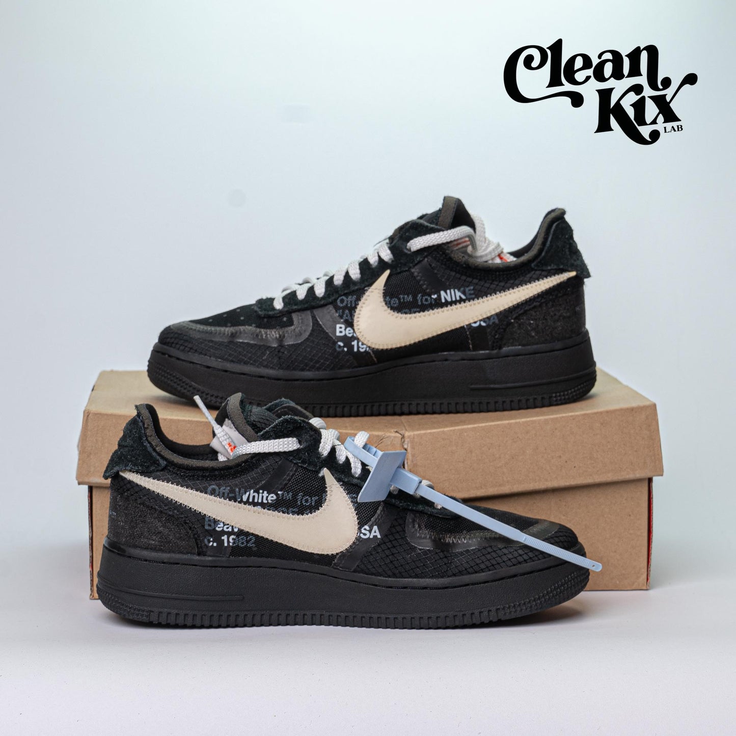 Nike Air Force 1 Low Off-White Black White (Pre-Owned)