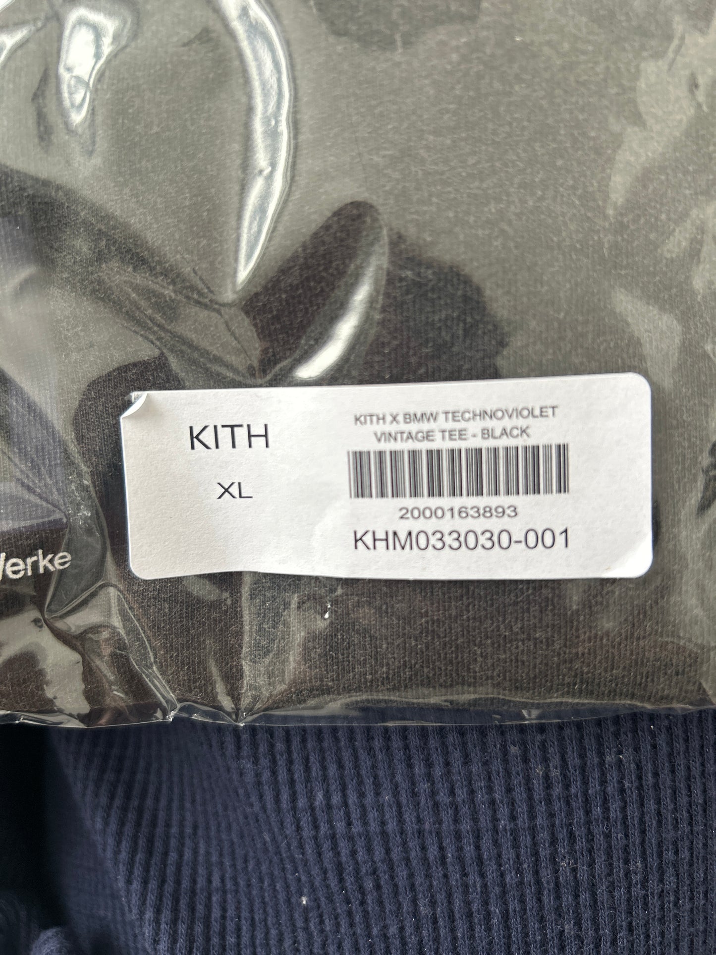 Kith X BMW Technoviolet Vintage Tee Size XL