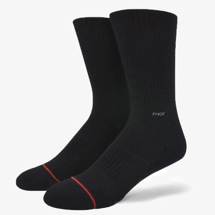 Pyvot Classic Athletic Crew Socks 'Black'
