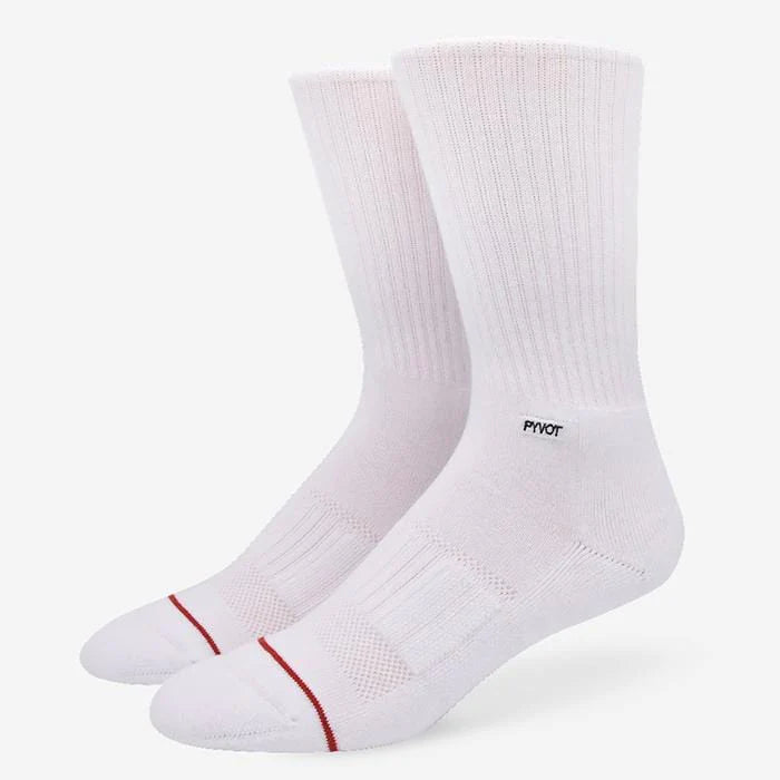 Pyvot Classic Athletic Crew Socks 'White'