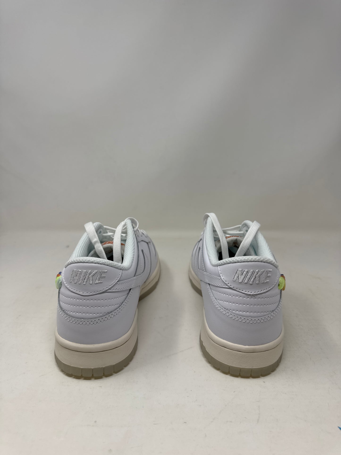 Nike Dunk Low SE, Rainbow Lace Swoosh White (Grade School)