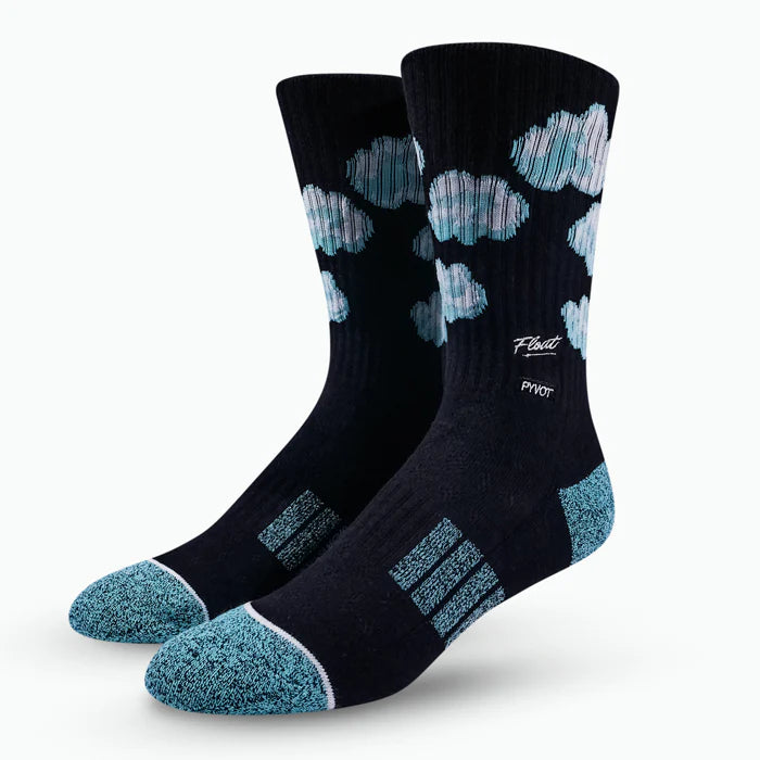 Pyvot Classic Crew 'Float Clouds' Socks