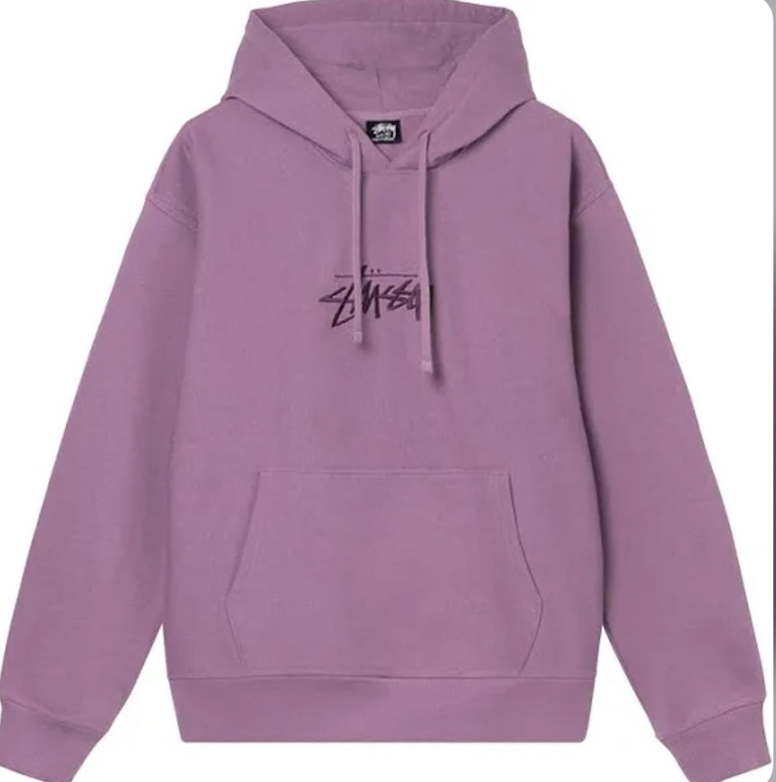 Stussy Purple Embroidered hoodie size XL