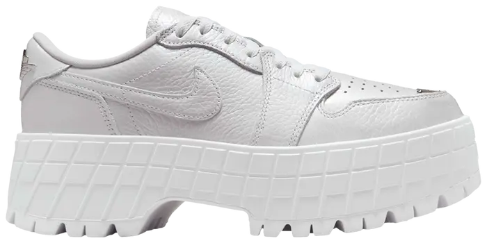Jordan 1 Brooklyn Low White Metallic Silver (Women's)