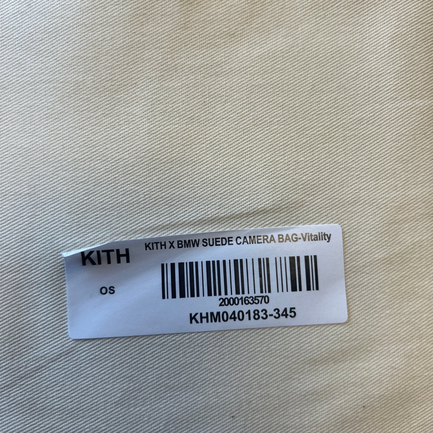 Kith X BMW Suede Camera Bag