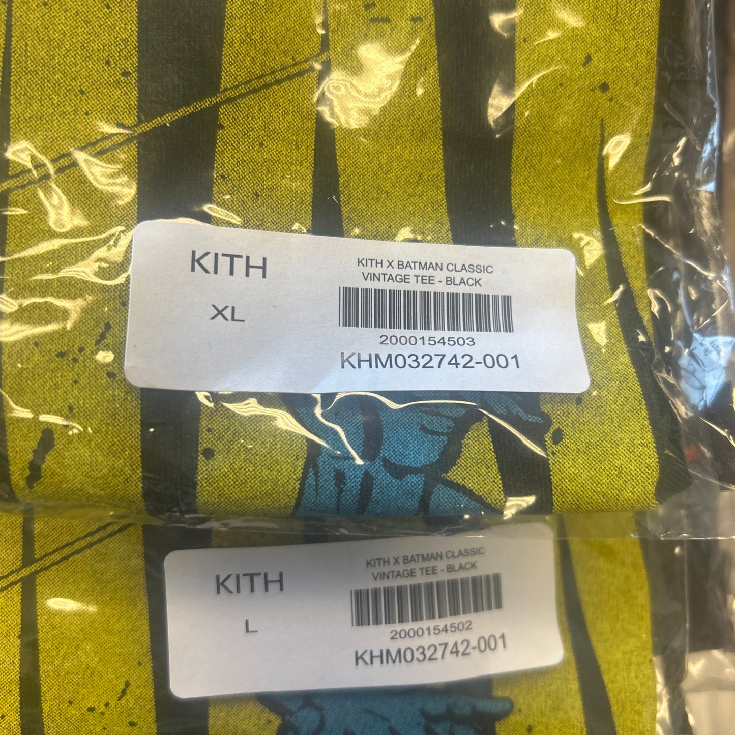 Kith X Batman Classic Vintage Tee In Sizes L