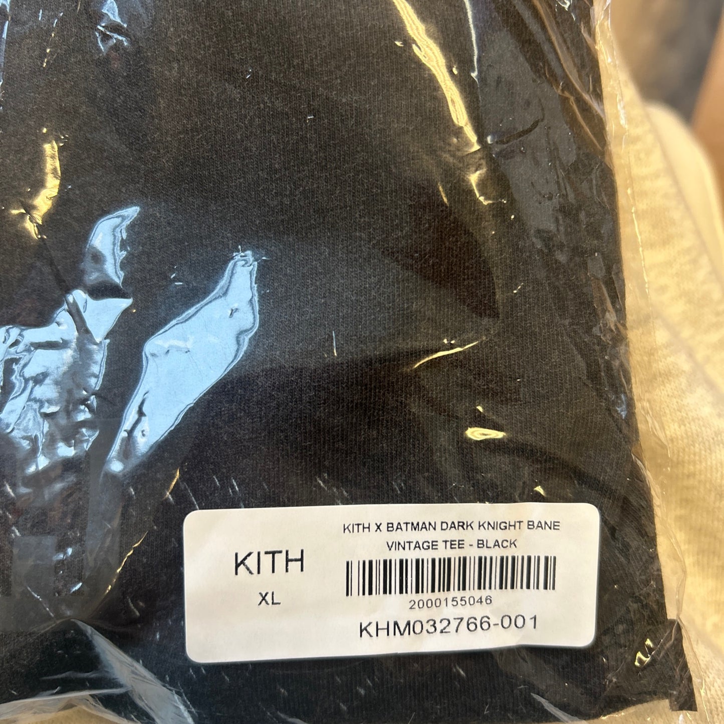 Kith X Batman Dark Knight Bane Vintage Tee Size XL