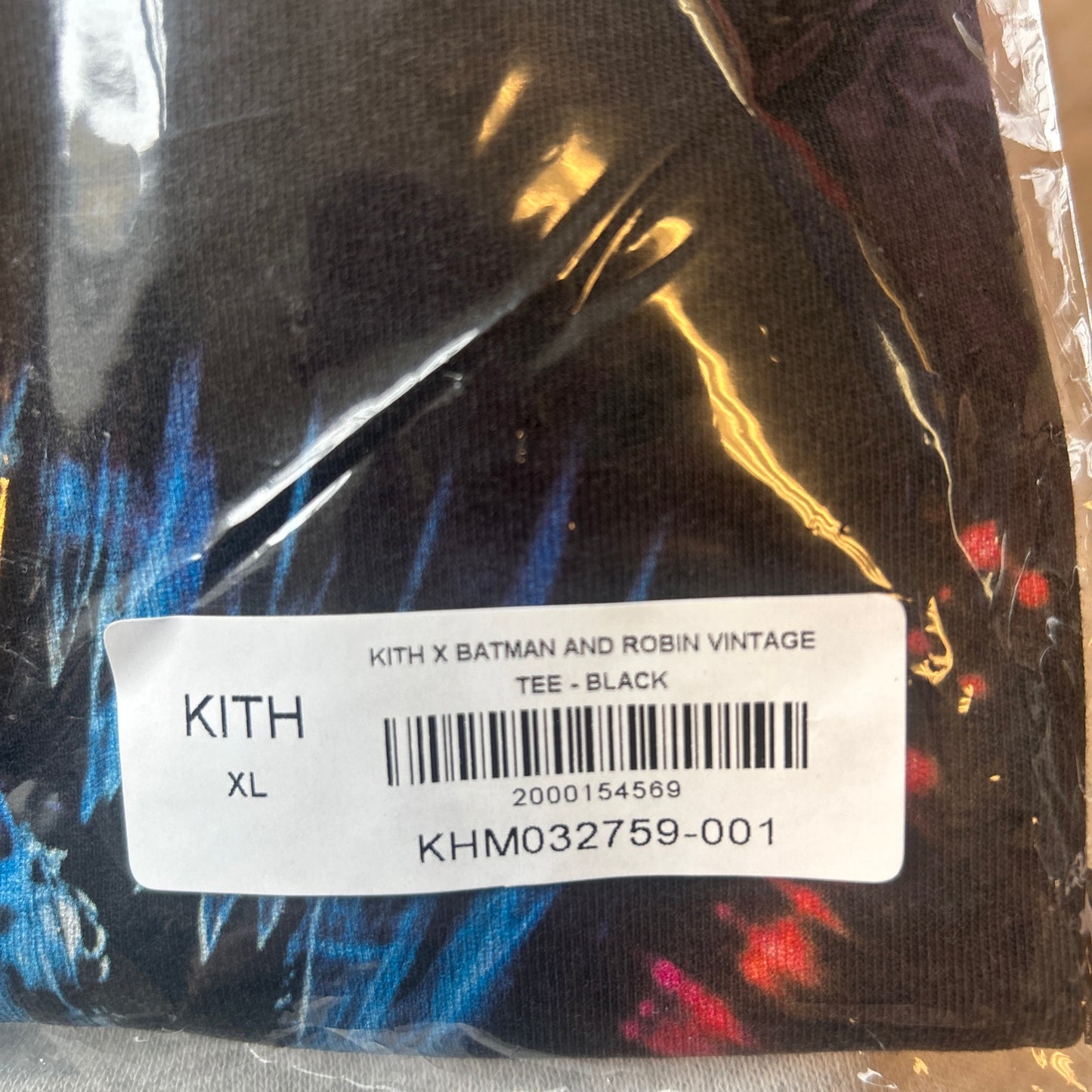 Kith X Batman And Robin Vintage Tee Size XL