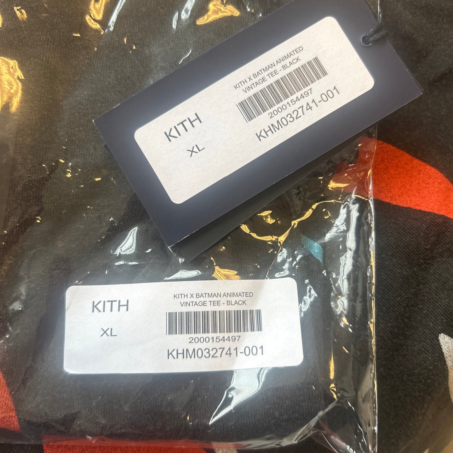 Kith X Batman Animated Vintage Tee Sizes L