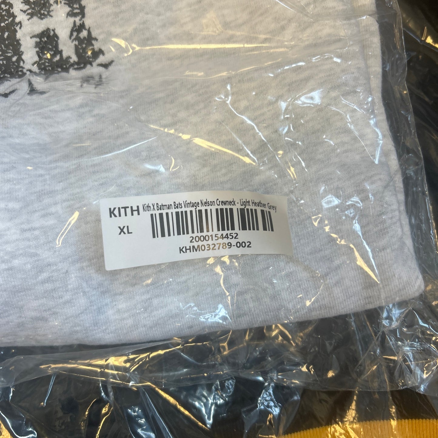Kith X Batman Bats Vintage Nelson Crewneck Size XL