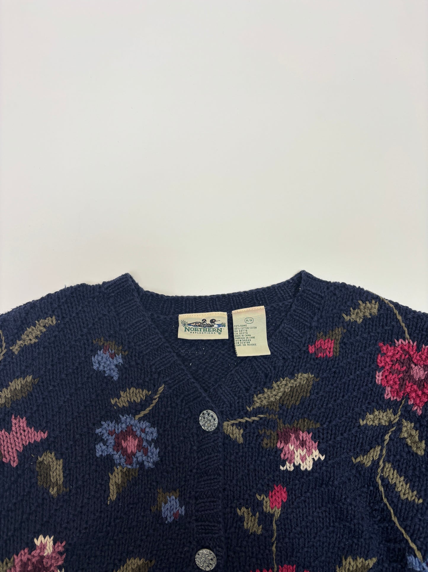 Blue Flower Northern Reflections Knit Cardigan