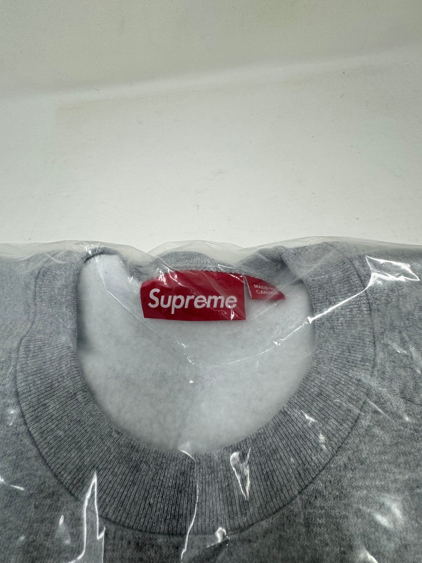 Supreme Small Box Raglan Crewneck 'Heather Grey'