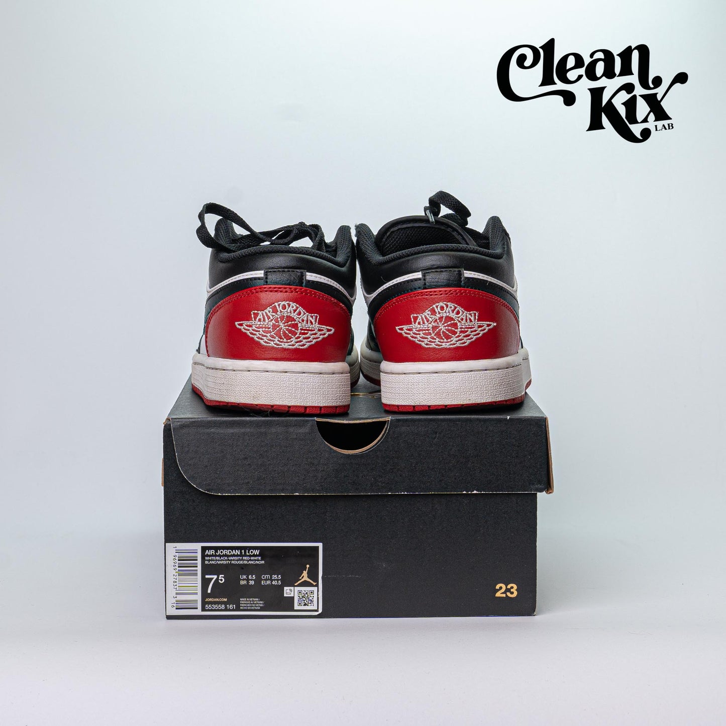 Jordan 1 Low Bred Toe 2.0 (Pre-Owned)
