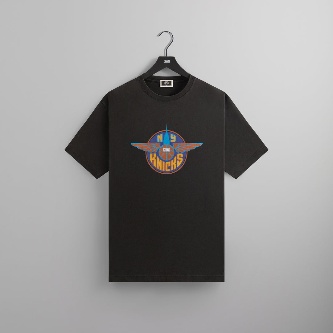 Kith X Knicks Wingman Vintage Tee - Black