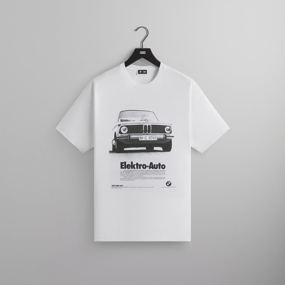 ☆ KITH x BMW Electro Auto vintage tee コラボTシャツ ☆ Kith x BMW Electro Auto Vintage Tee White Men's - FW24 - US