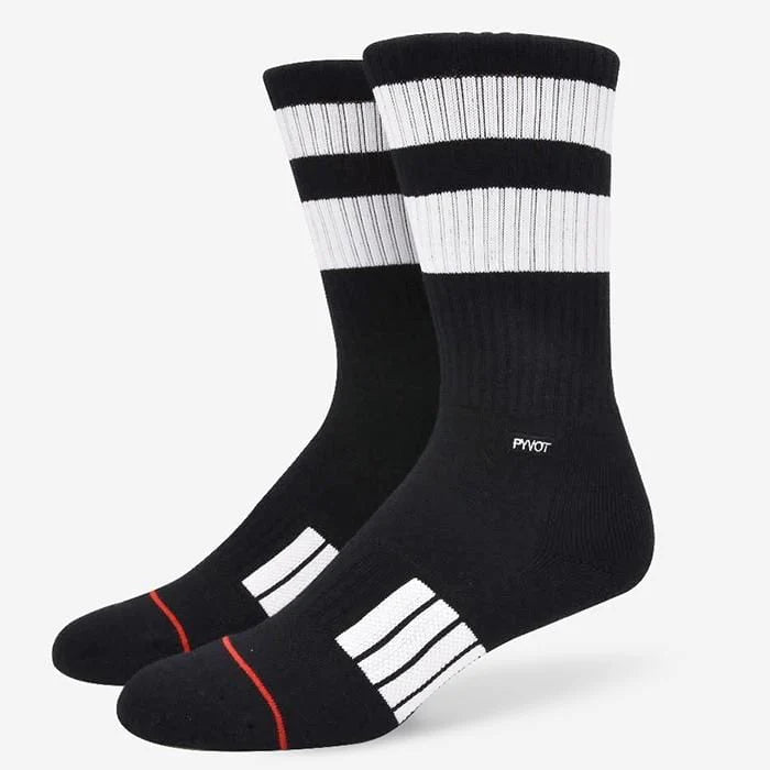 Pyvot Classic Athletic Crew Socks 'Van Gogh - Black'