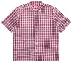 Supreme Mini Plaid S/S Shirt - Pink