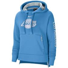 Los Angeles Lakers Nike City Edition Courtside Hoodie - Blue