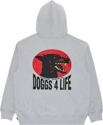 Supreme Doggs Hooded Sweatshirt - Grey