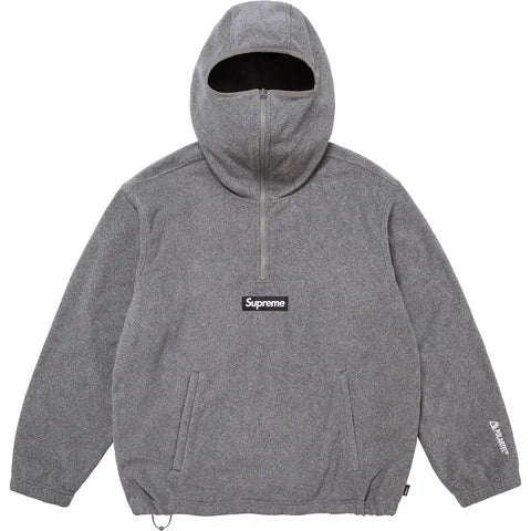 Supreme Polartec® Face Mask Half Zip Hooded Sweatshirt – Grey