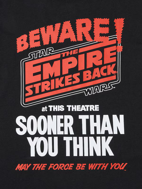 Uniqlo x Star Wars - Beware Empire Stikes Back Tee - Black
