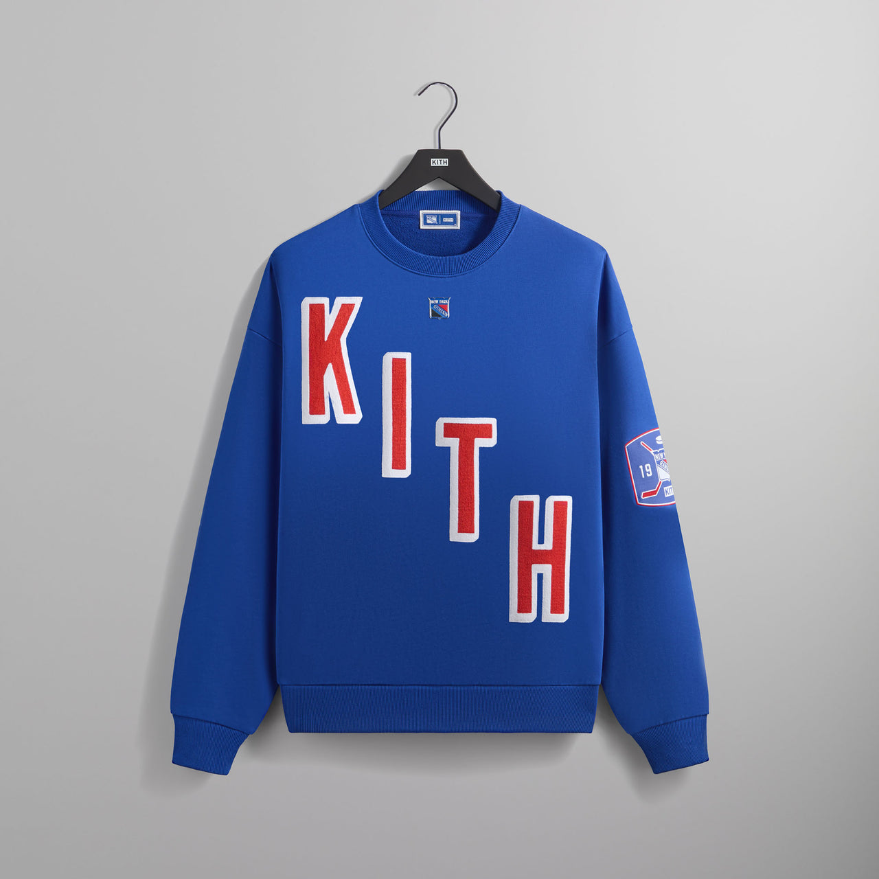 Kith x New York Rangers Skewed Nelson Crewneck