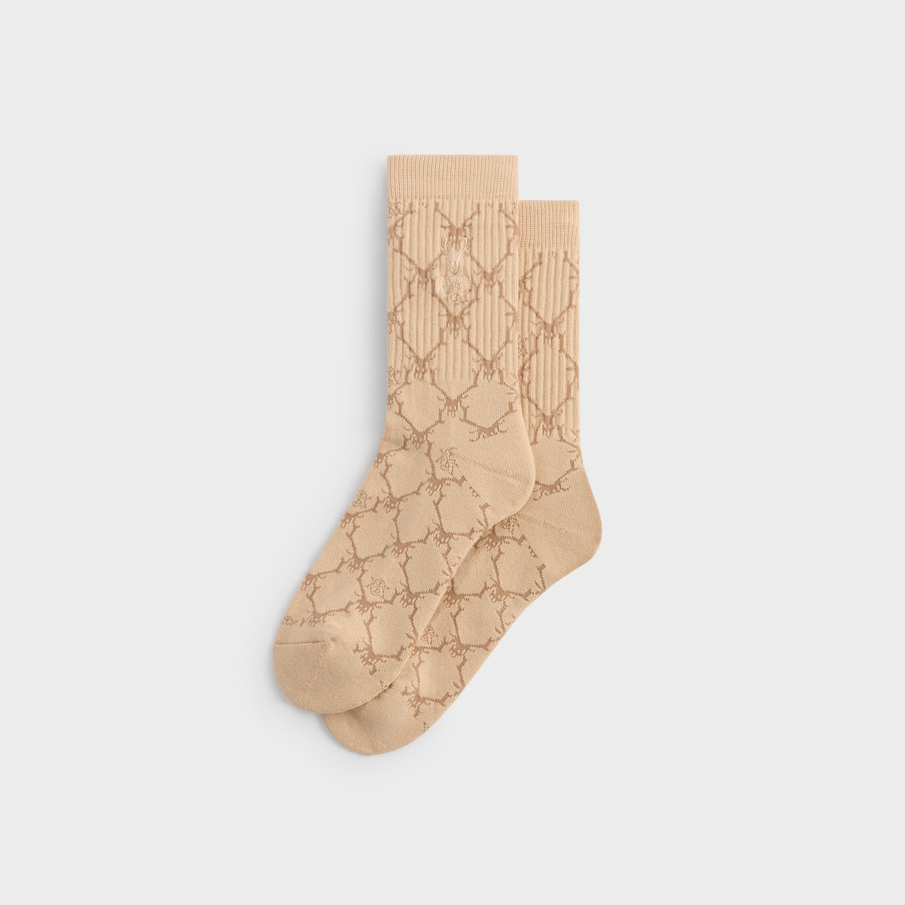 Kith X S2W8 Monogram Jacqaurd Crew Socks - Eternal