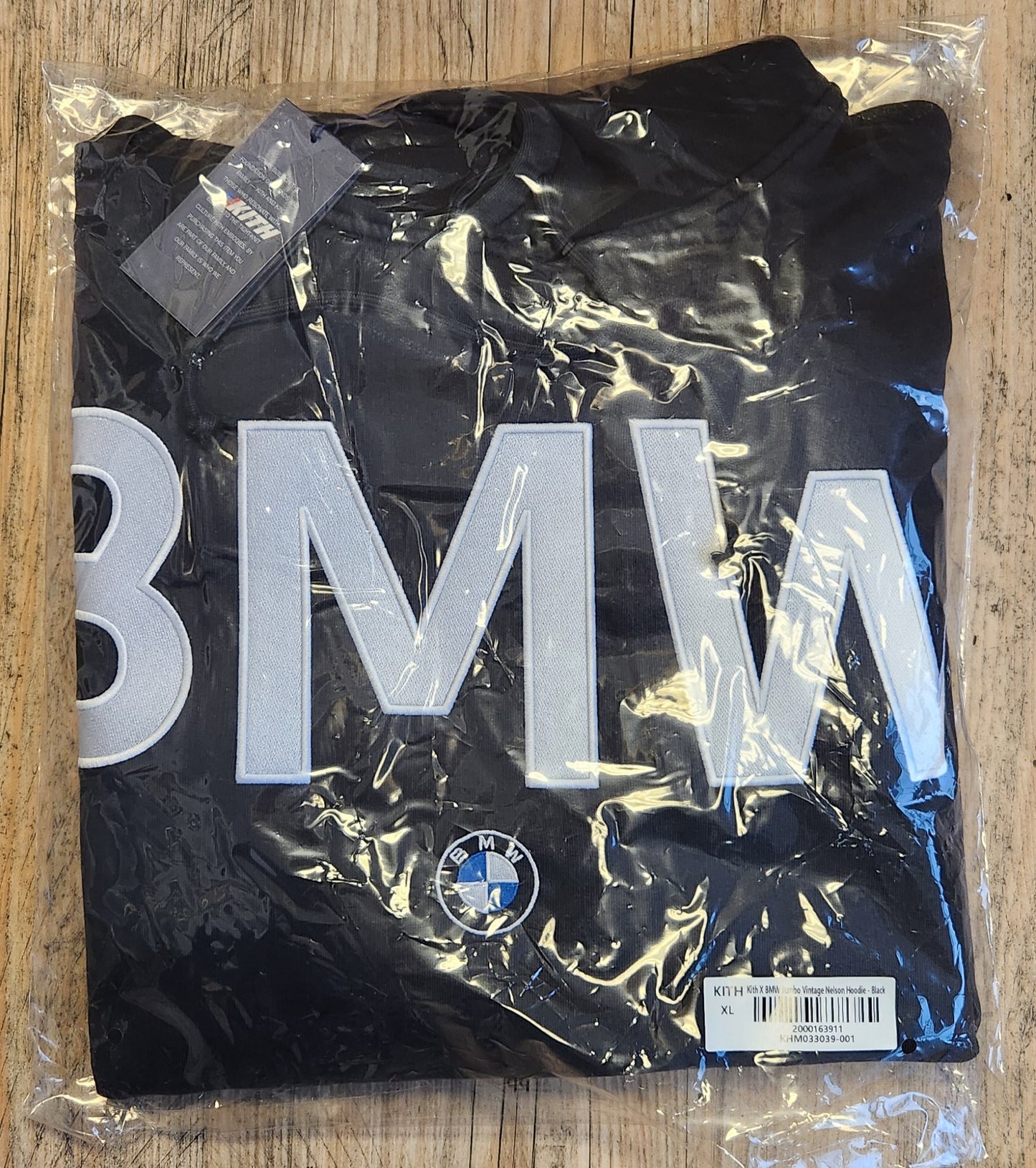 Kith X BMW Jumbo Vintage Nelson Hoodie - Black Size XL