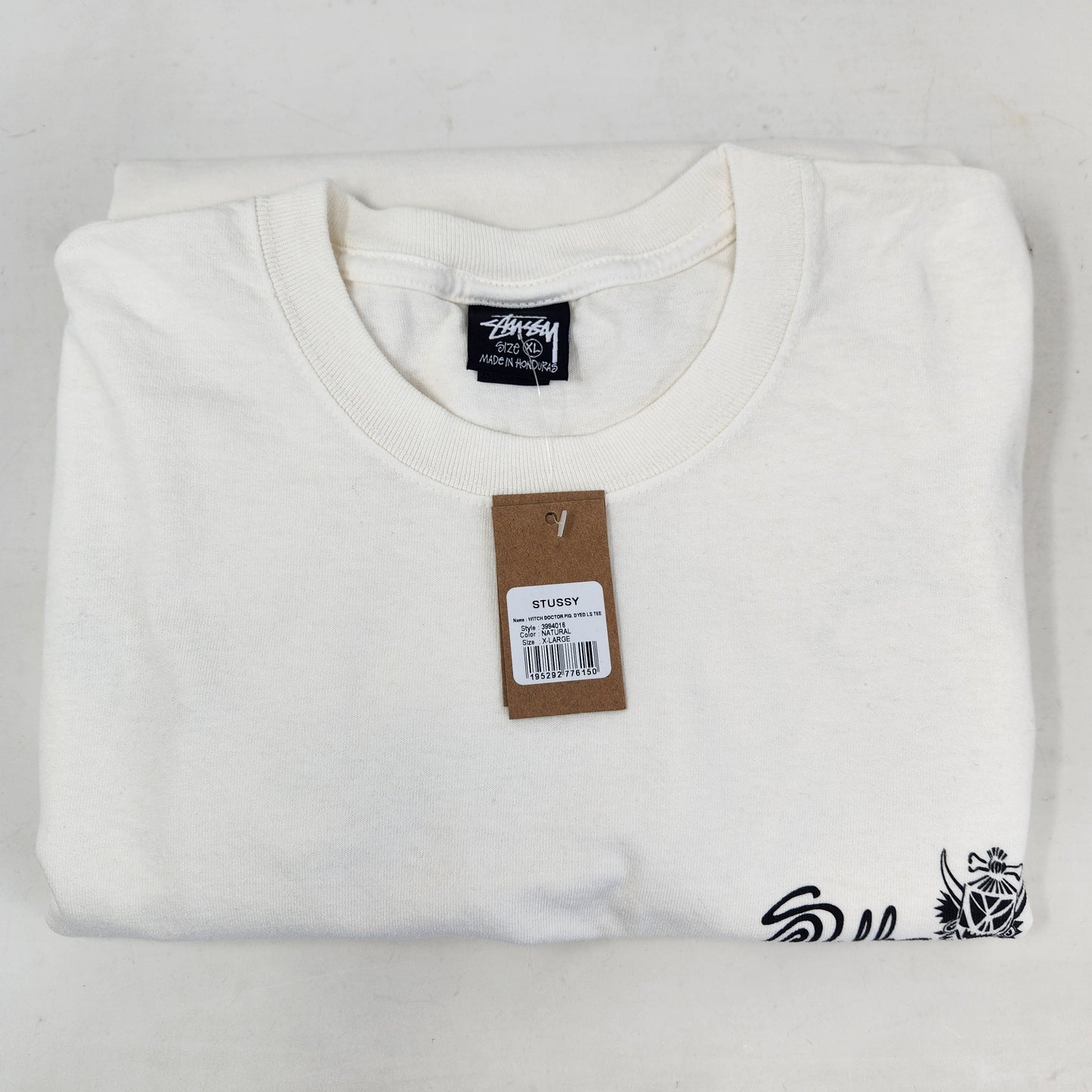 Stussy Witch Doctor Longsleeve Tee White