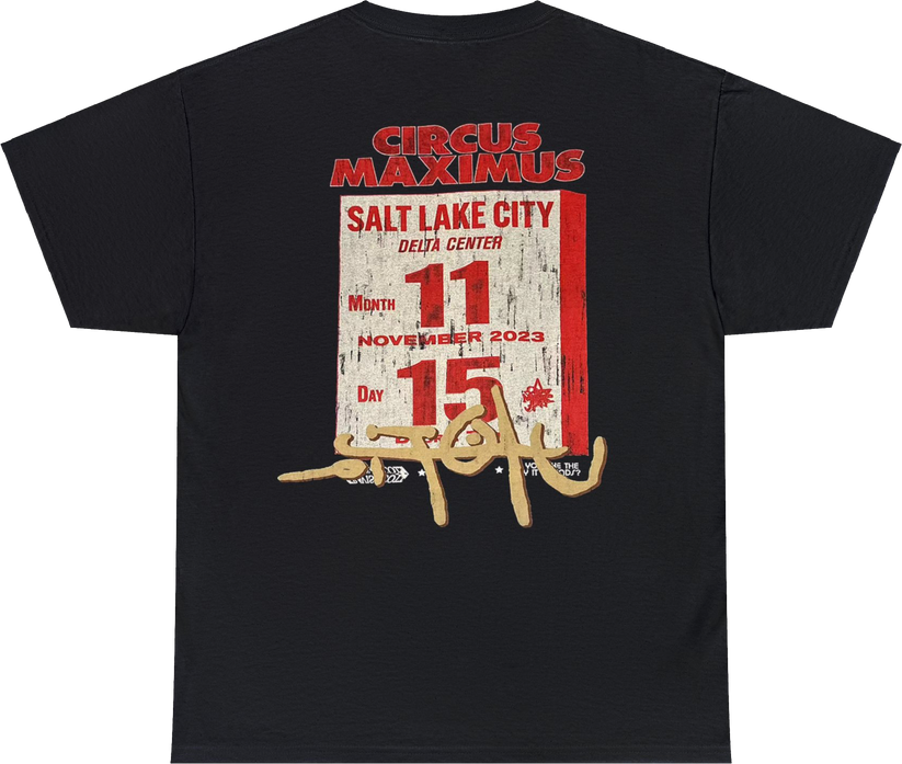 Travis Scott Circus Maximus Salt Lake City Shirt XL