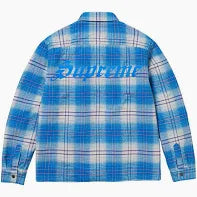 Supreme Lined Flannel Snap Shirt - Blue