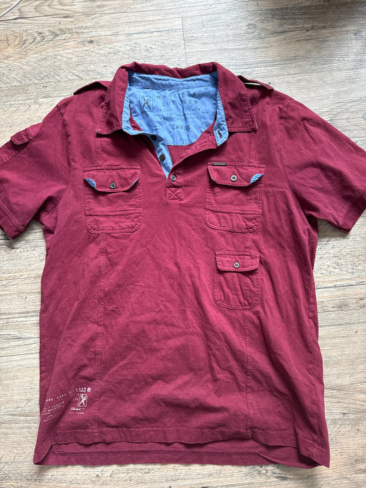 Ecko Red Button Up L